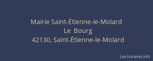 Mairie Saint-Étienne-le-Molard