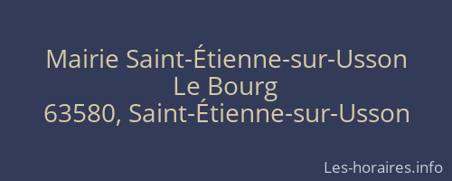 Mairie Saint-Étienne-sur-Usson