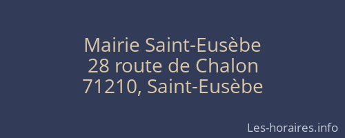 Mairie Saint-Eusèbe