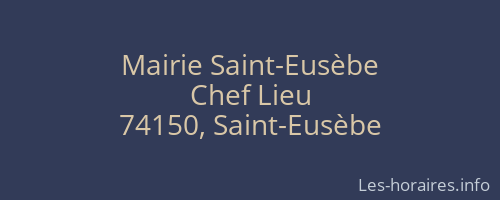 Mairie Saint-Eusèbe
