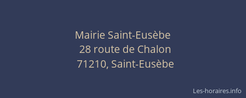 Mairie Saint-Eus&egrave;be