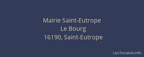 Mairie Saint-Eutrope