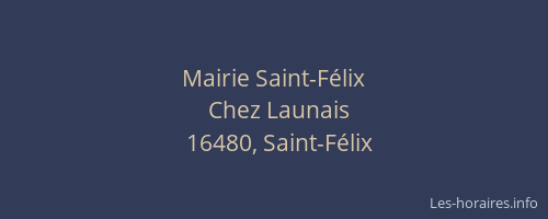 Mairie Saint-F&eacute;lix