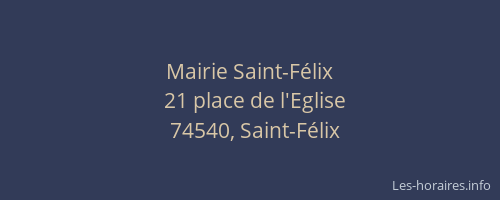 Mairie Saint-F&eacute;lix