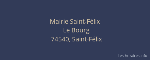 Mairie Saint-F&eacute;lix