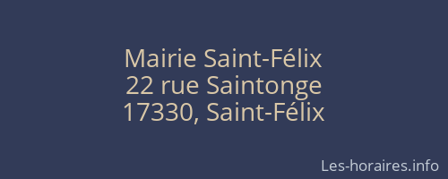 Mairie Saint-Félix