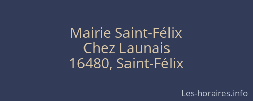 Mairie Saint-Félix