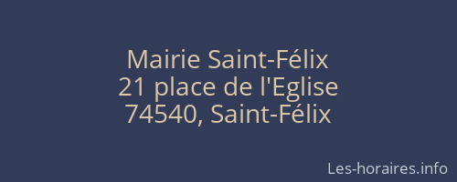 Mairie Saint-Félix