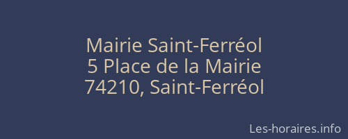 Mairie Saint-Ferréol