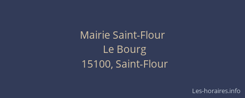 Mairie Saint-Flour