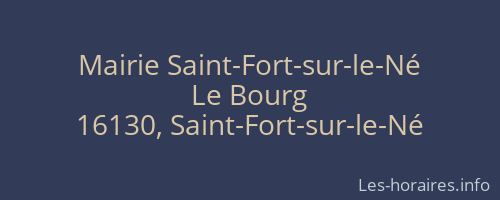 Mairie Saint-Fort-sur-le-Né