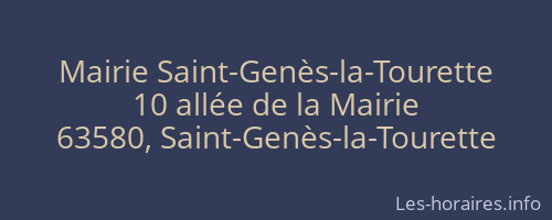 Mairie Saint-Genès-la-Tourette