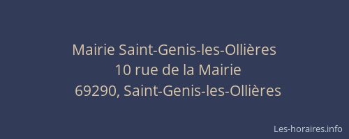 Mairie Saint-Genis-les-Ollières