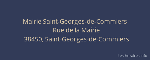 Mairie Saint-Georges-de-Commiers