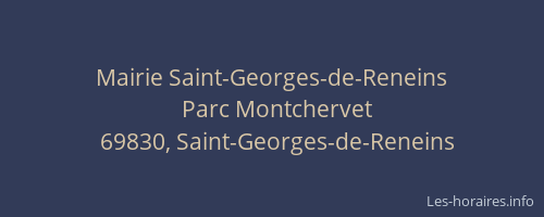 Mairie Saint-Georges-de-Reneins
