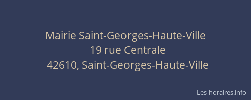 Mairie Saint-Georges-Haute-Ville