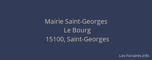 Mairie Saint-Georges