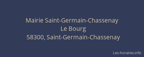 Mairie Saint-Germain-Chassenay