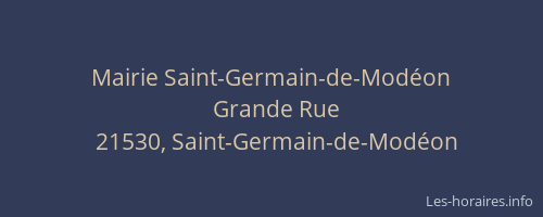 Mairie Saint-Germain-de-Mod&eacute;on