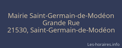 Mairie Saint-Germain-de-Modéon