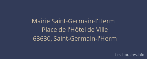 Mairie Saint-Germain-l'Herm