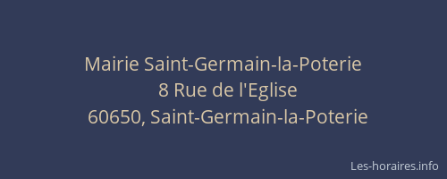 Mairie Saint-Germain-la-Poterie