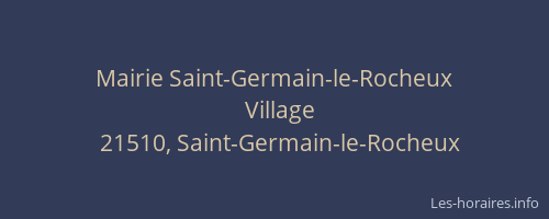 Mairie Saint-Germain-le-Rocheux