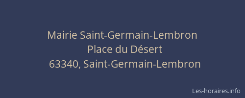 Mairie Saint-Germain-Lembron