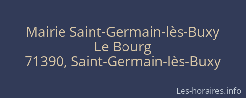 Mairie Saint-Germain-lès-Buxy