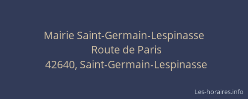 Mairie Saint-Germain-Lespinasse
