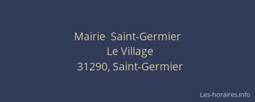 Mairie  Saint-Germier