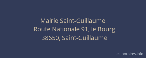 Mairie Saint-Guillaume