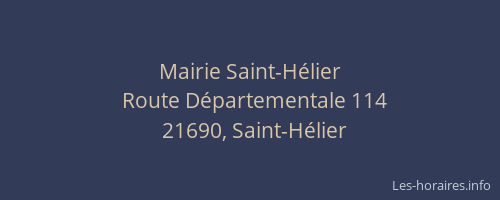 Mairie Saint-H&eacute;lier