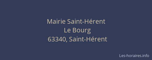 Mairie Saint-H&eacute;rent