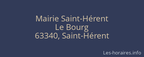 Mairie Saint-Hérent