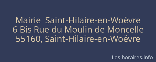 Mairie  Saint-Hilaire-en-Woëvre