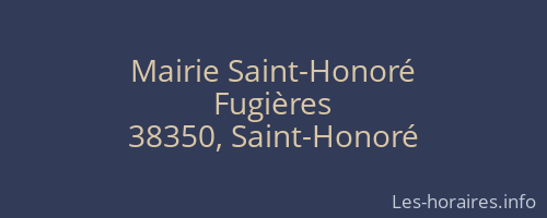 Mairie Saint-Honoré