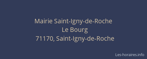 Mairie Saint-Igny-de-Roche