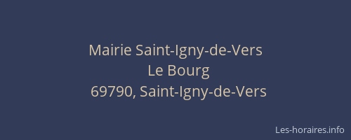 Mairie Saint-Igny-de-Vers