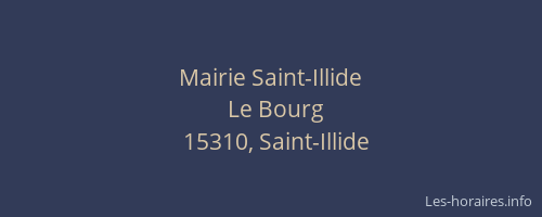 Mairie Saint-Illide