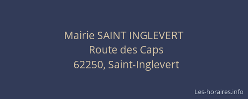 Mairie SAINT INGLEVERT