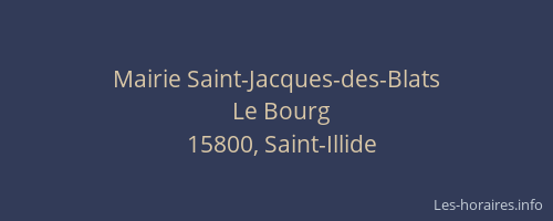 Mairie Saint-Jacques-des-Blats