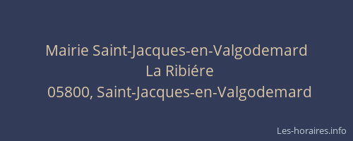 Mairie Saint-Jacques-en-Valgodemard