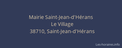 Mairie Saint-Jean-d'H&eacute;rans