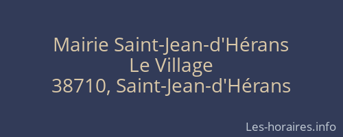 Mairie Saint-Jean-d'Hérans