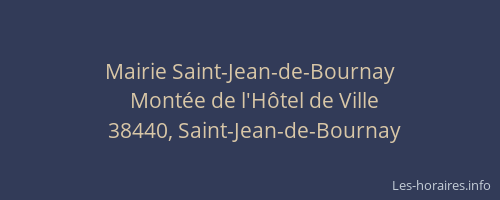 Mairie Saint-Jean-de-Bournay