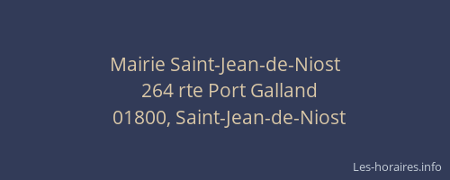 Mairie Saint-Jean-de-Niost