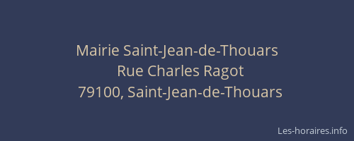Mairie Saint-Jean-de-Thouars