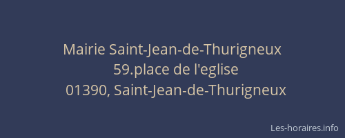 Mairie Saint-Jean-de-Thurigneux