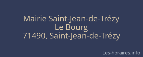 Mairie Saint-Jean-de-Trézy